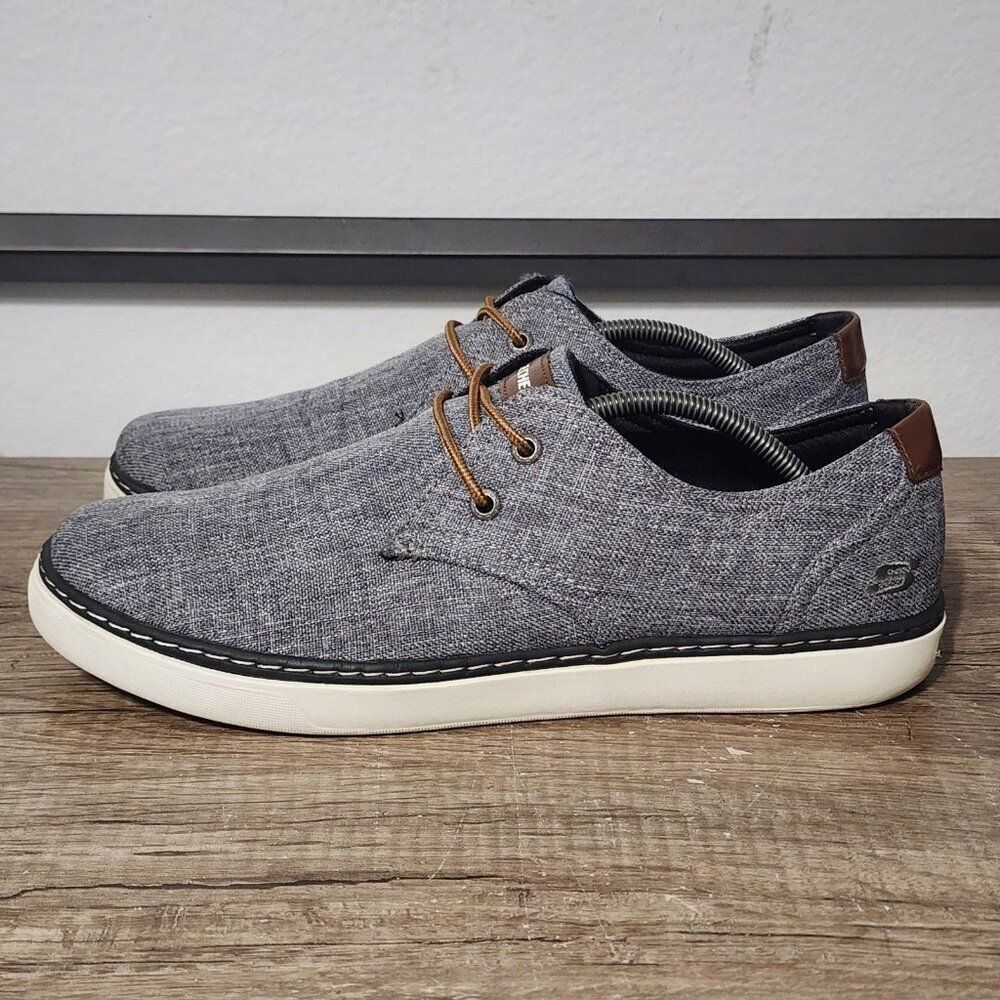 Skechers Relaxed Fit Gel Infused Men's Shoes Size 12 Gray